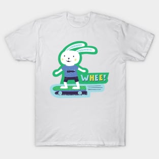 Boy Bunny on a Board T-Shirt